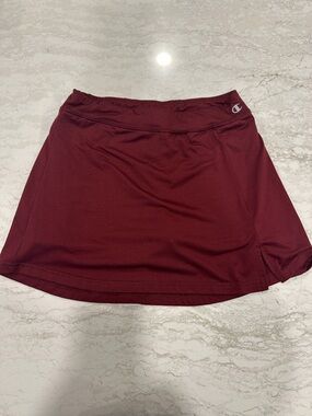 Champion Maroon Kids Athletic Skort with Built-In Shorts